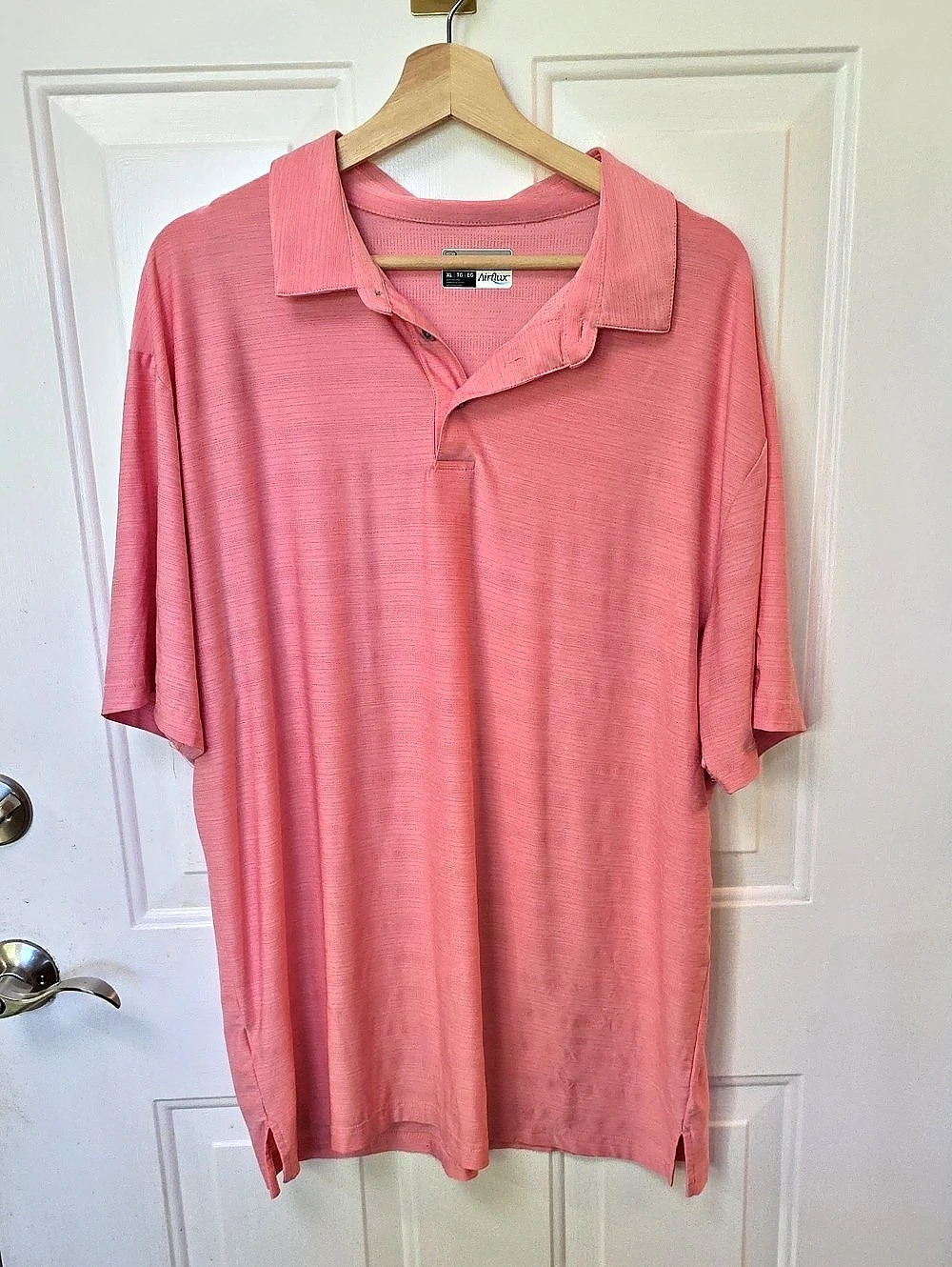 PGA TOUR Airflux Polo Shirt Pink XL